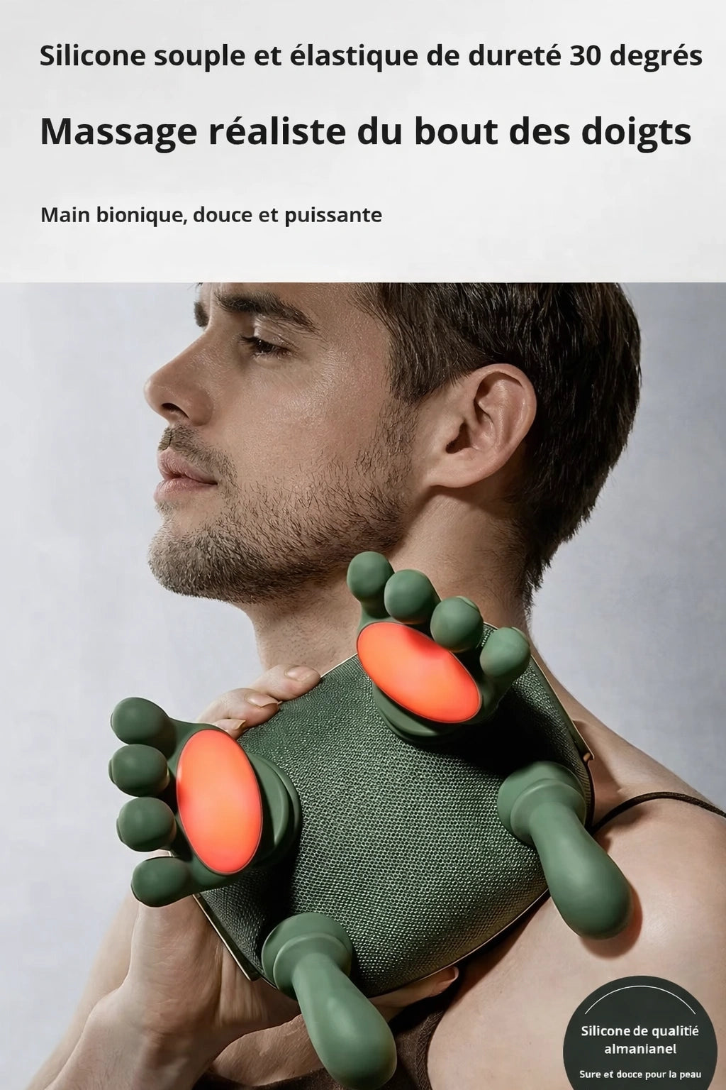 Masseur de cou et d'épaules chauffant bionique