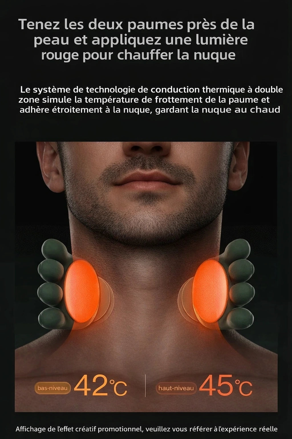 Masseur de cou et d'épaules chauffant bionique